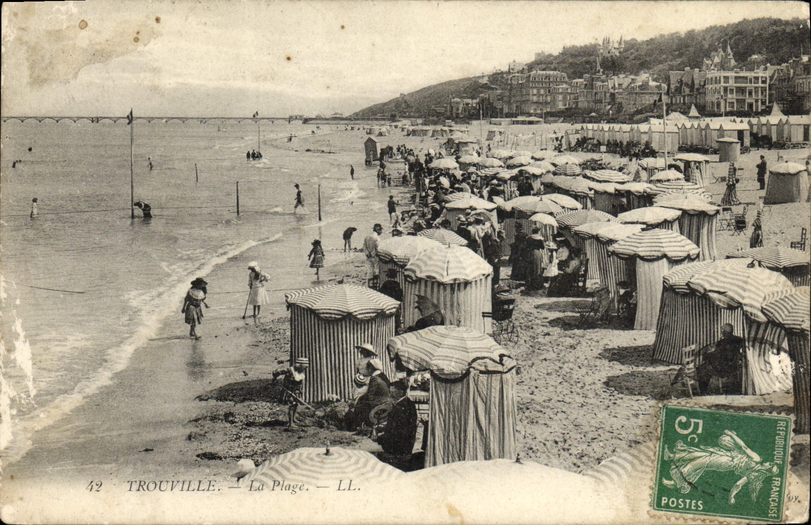 CPA Trouville La plage