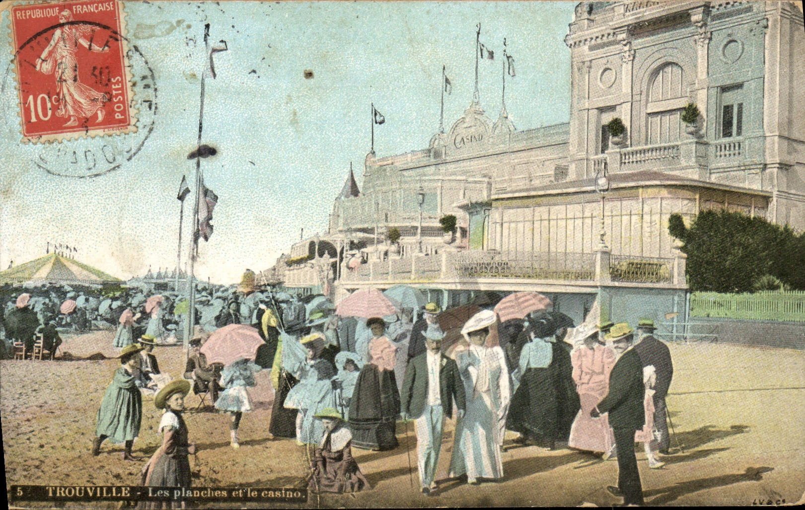 CPA Trouville Les planches et le casino
