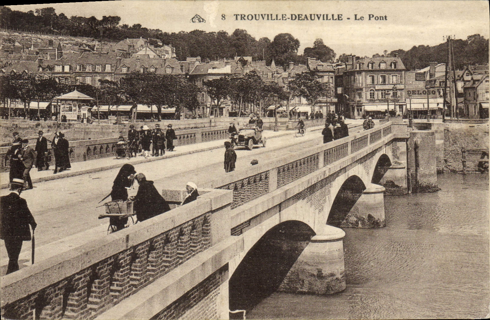 CPA Trouville Deauville le pont