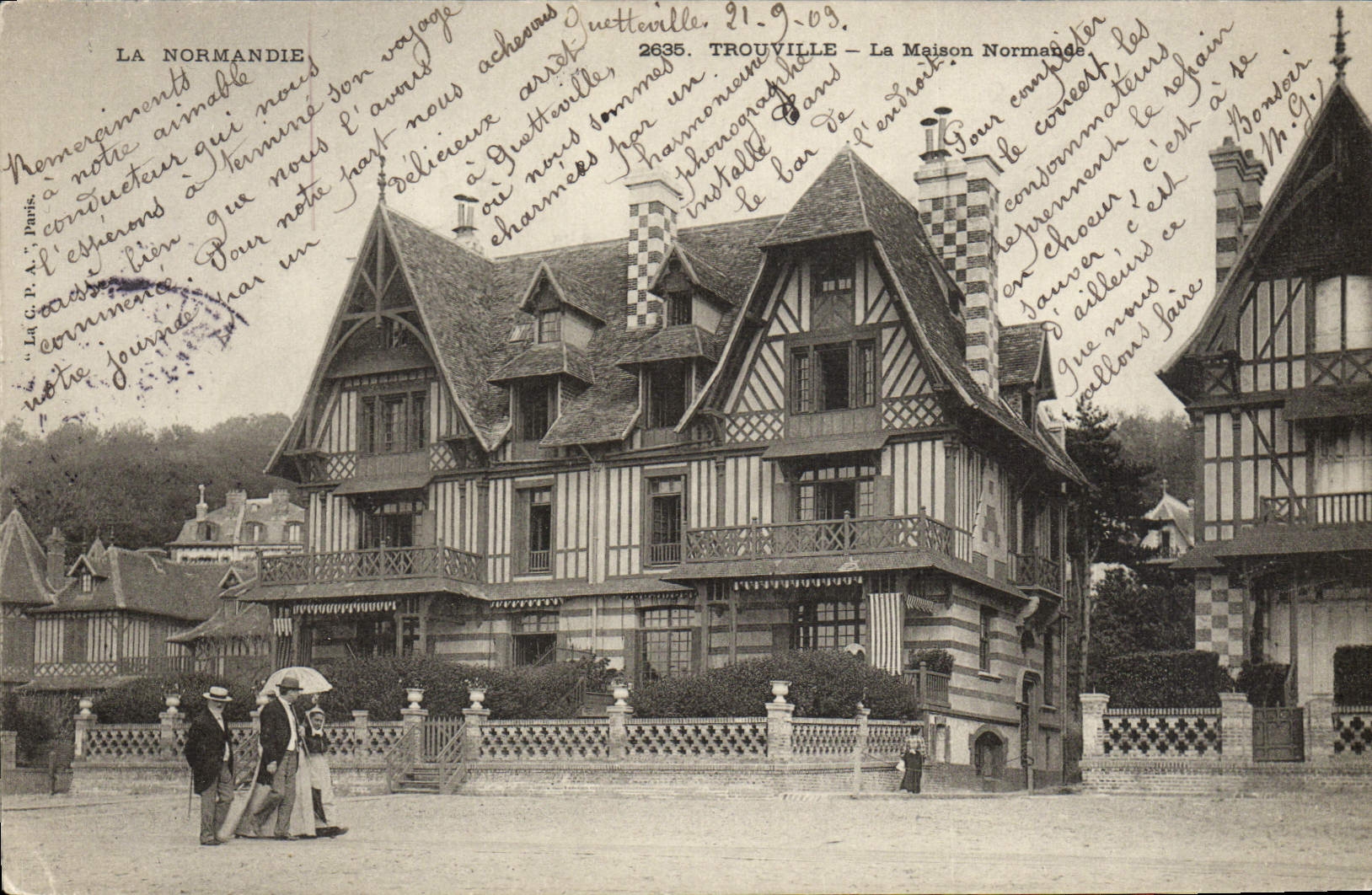 CPA Trouville La maison normande
