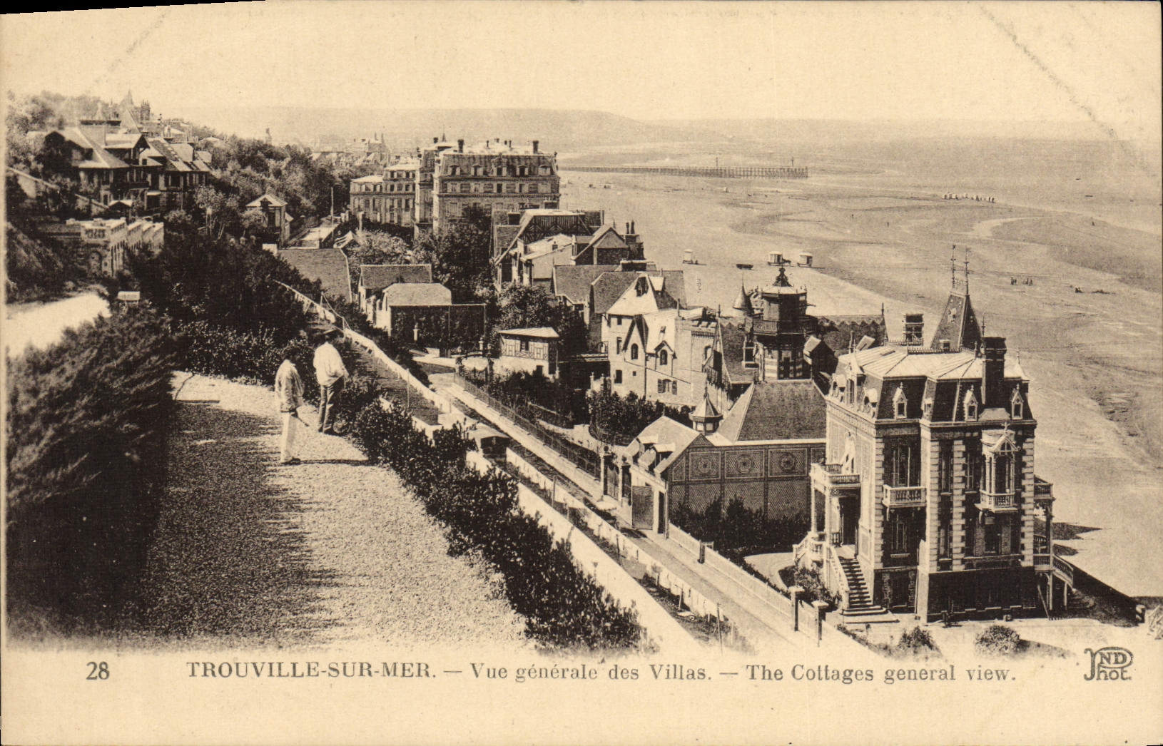 CPA Trouville sur mer vue generale des villas