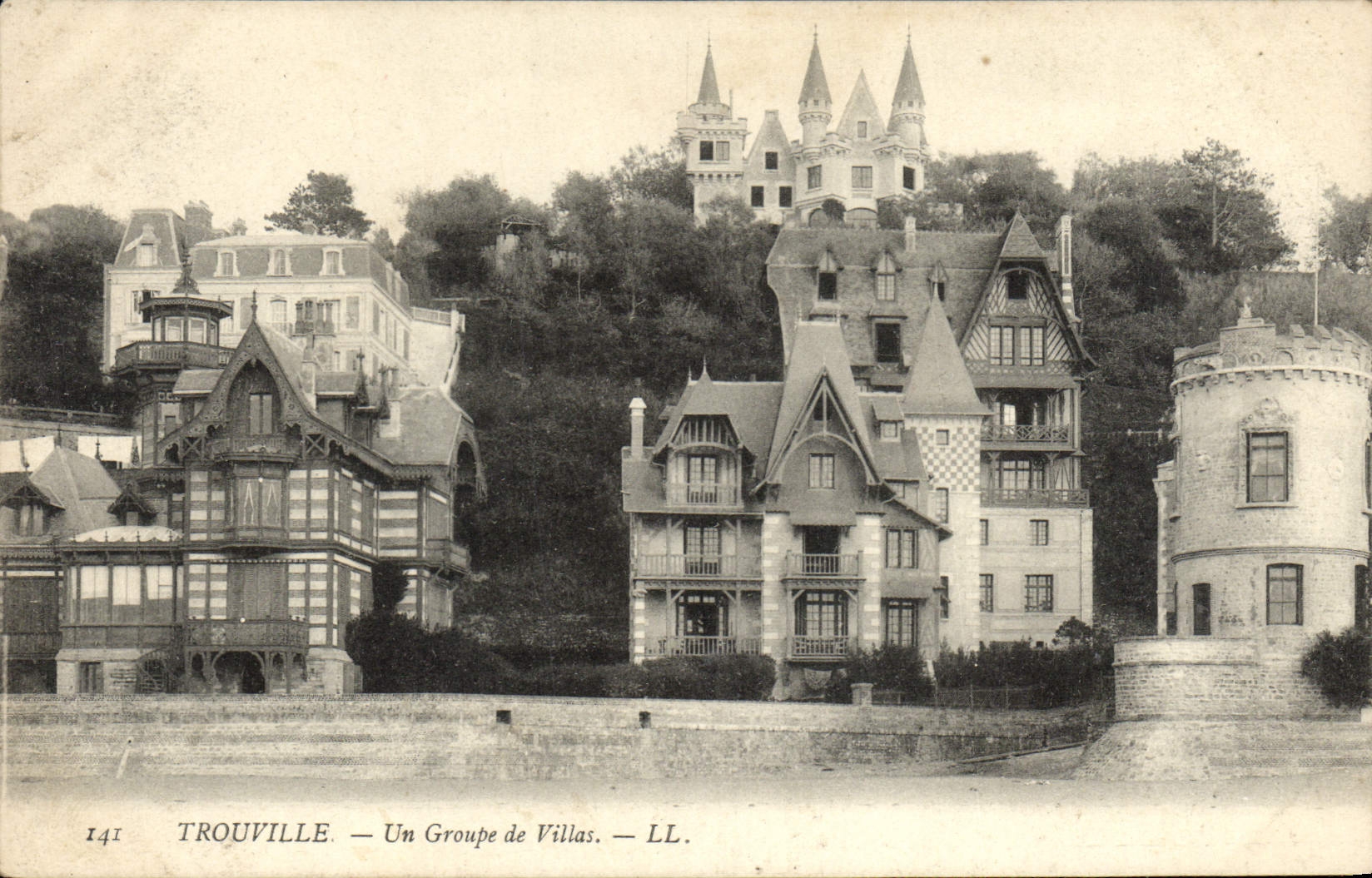 CPA Trouville Un groupe de villas