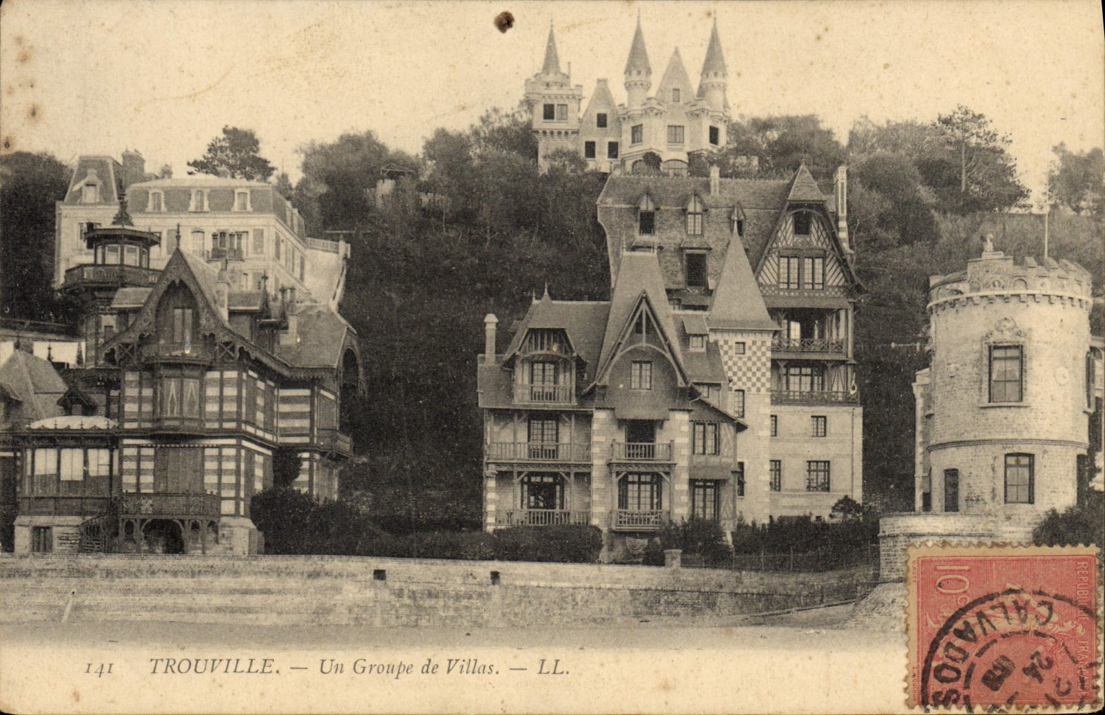 CPA Trouville Un groupe de villas