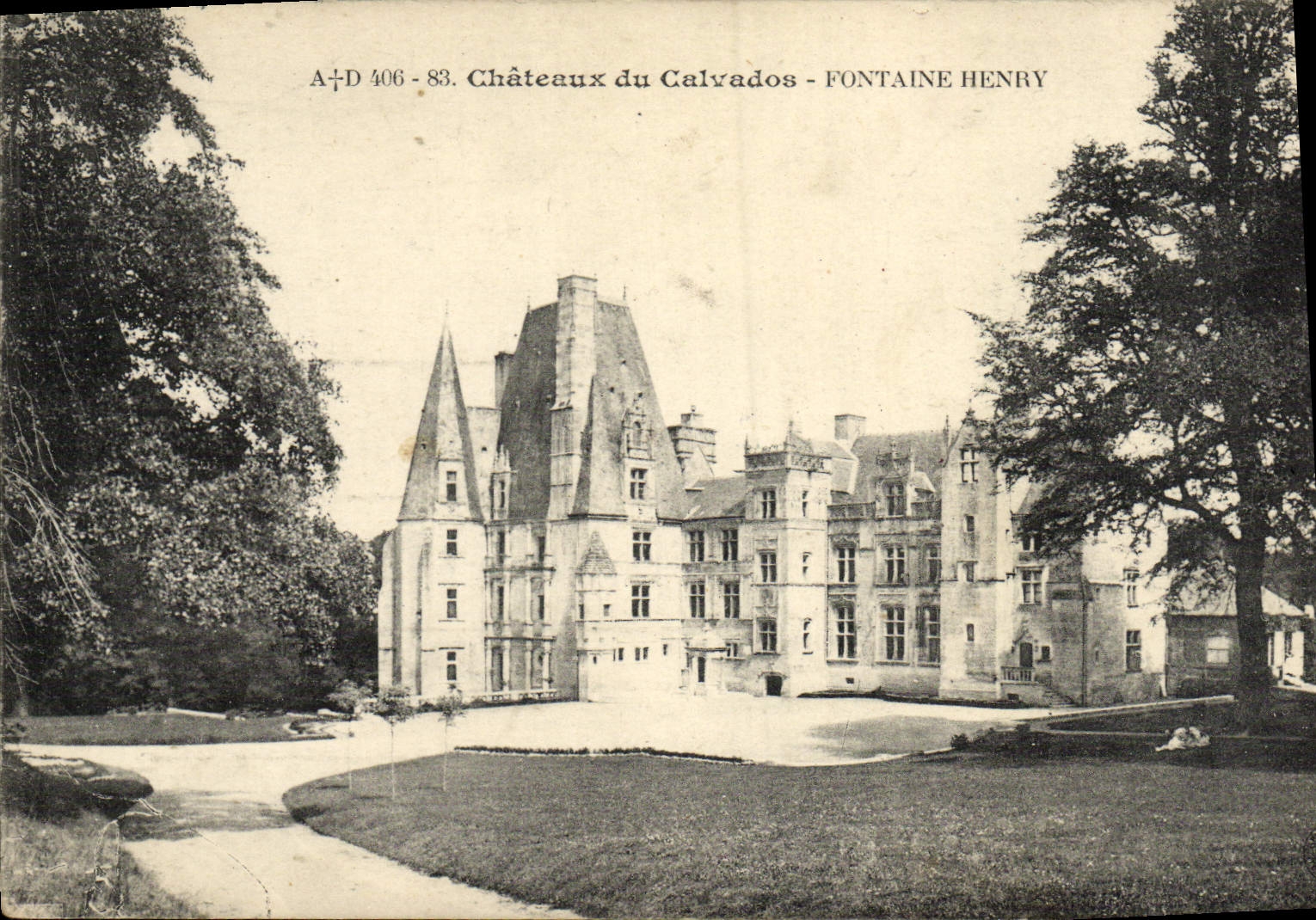 CPA Fontaine Henry Chateau du Calvados