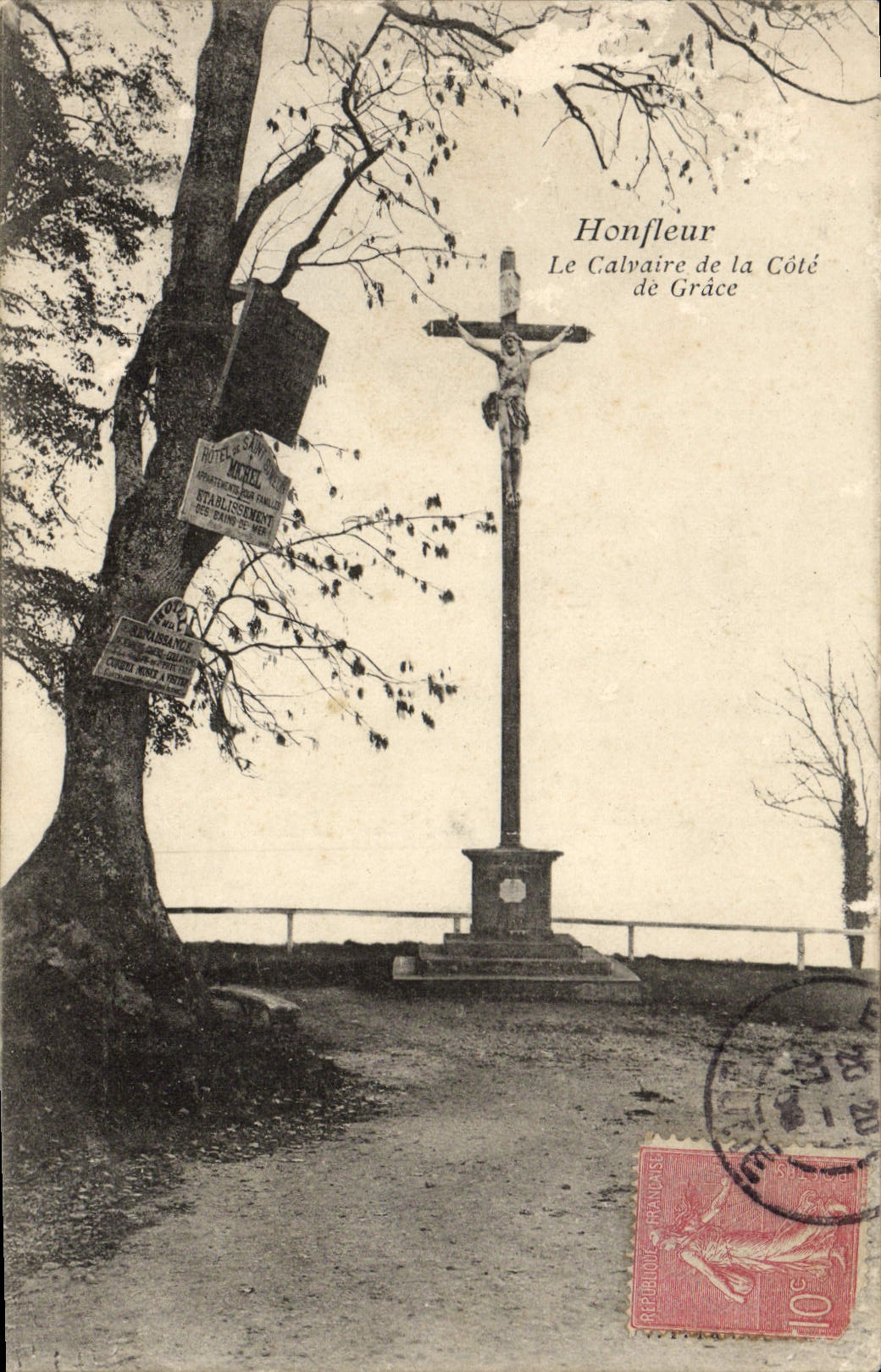 CPA Honfleur Le calvaire de la cote de Grace