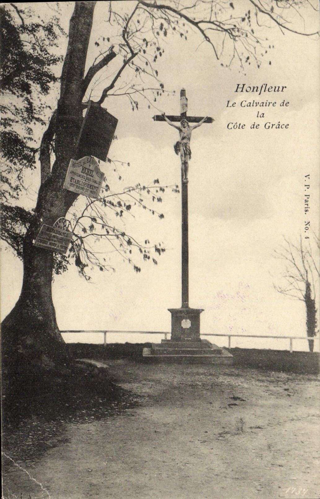 CPA Honfleur Le calvaire de la cote de Grace