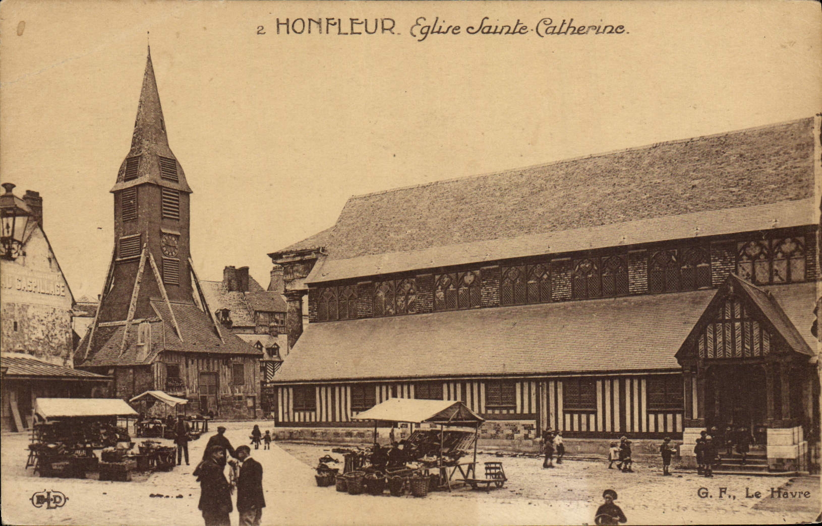 CPA Honfleur Eglise Sainte Catherine