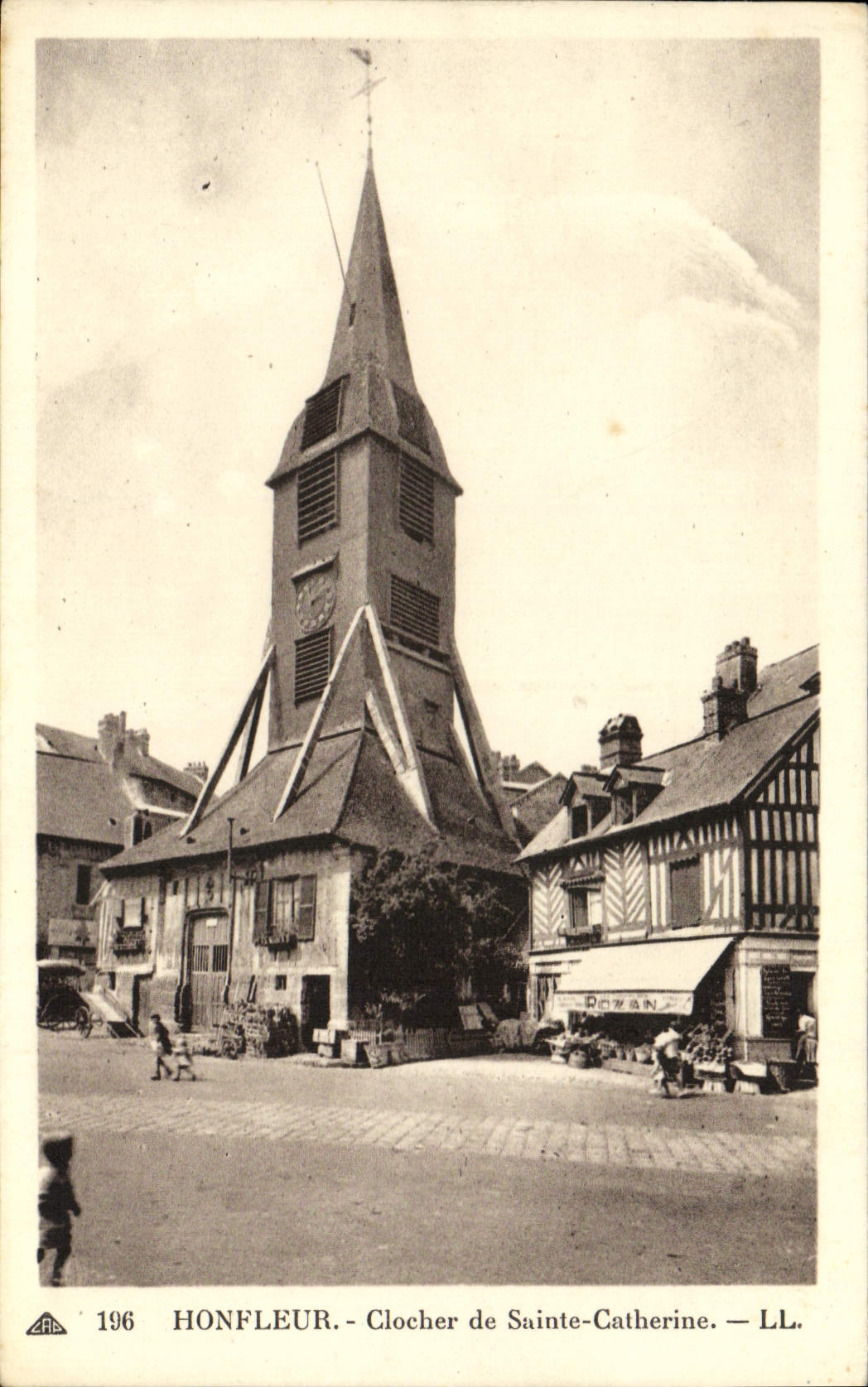 CPA Honfleur Clocher de Sainte Catherine