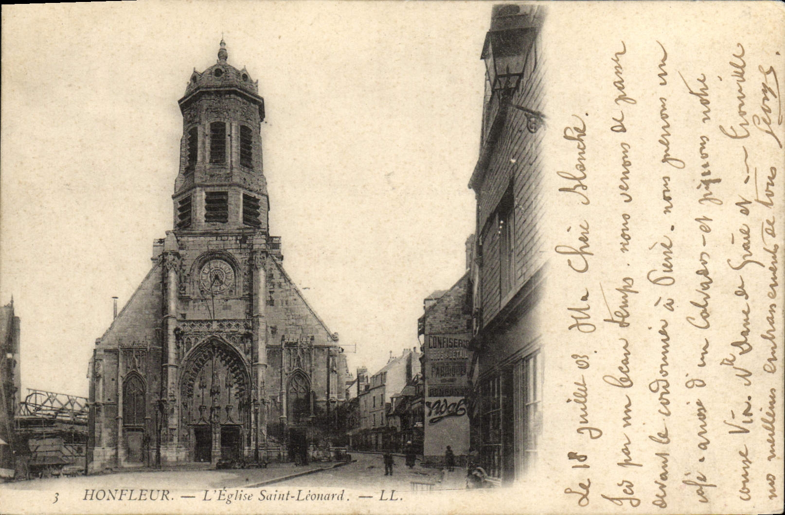 CPA Honfleur L'Eglise Saint Leonard
