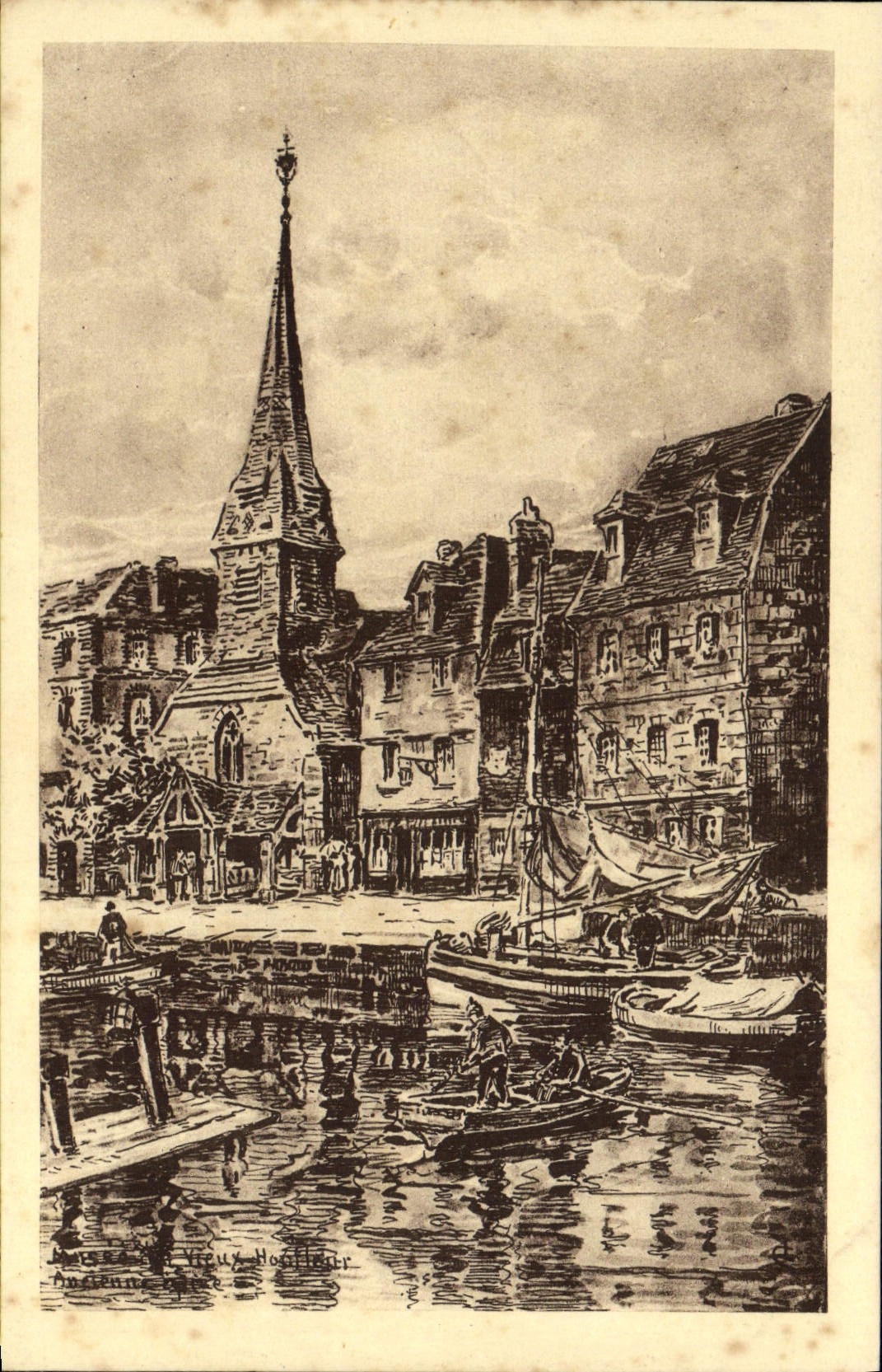 CPA Honfleur Ancienne Eglise