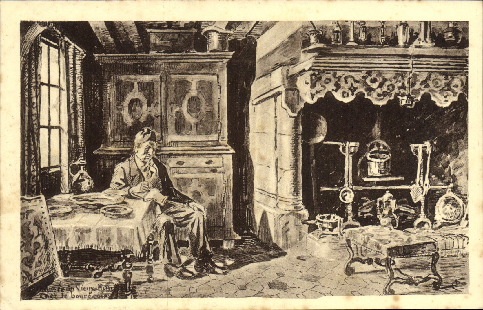 CPA Honfleur Chez le Bourgeois