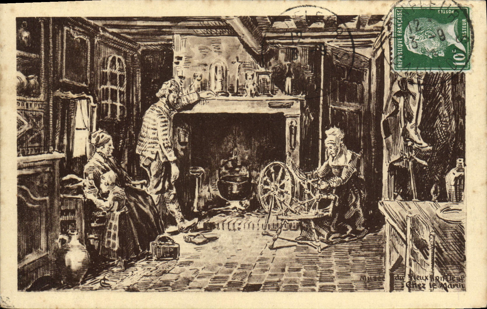 CPA Honfleur Chez le Marin