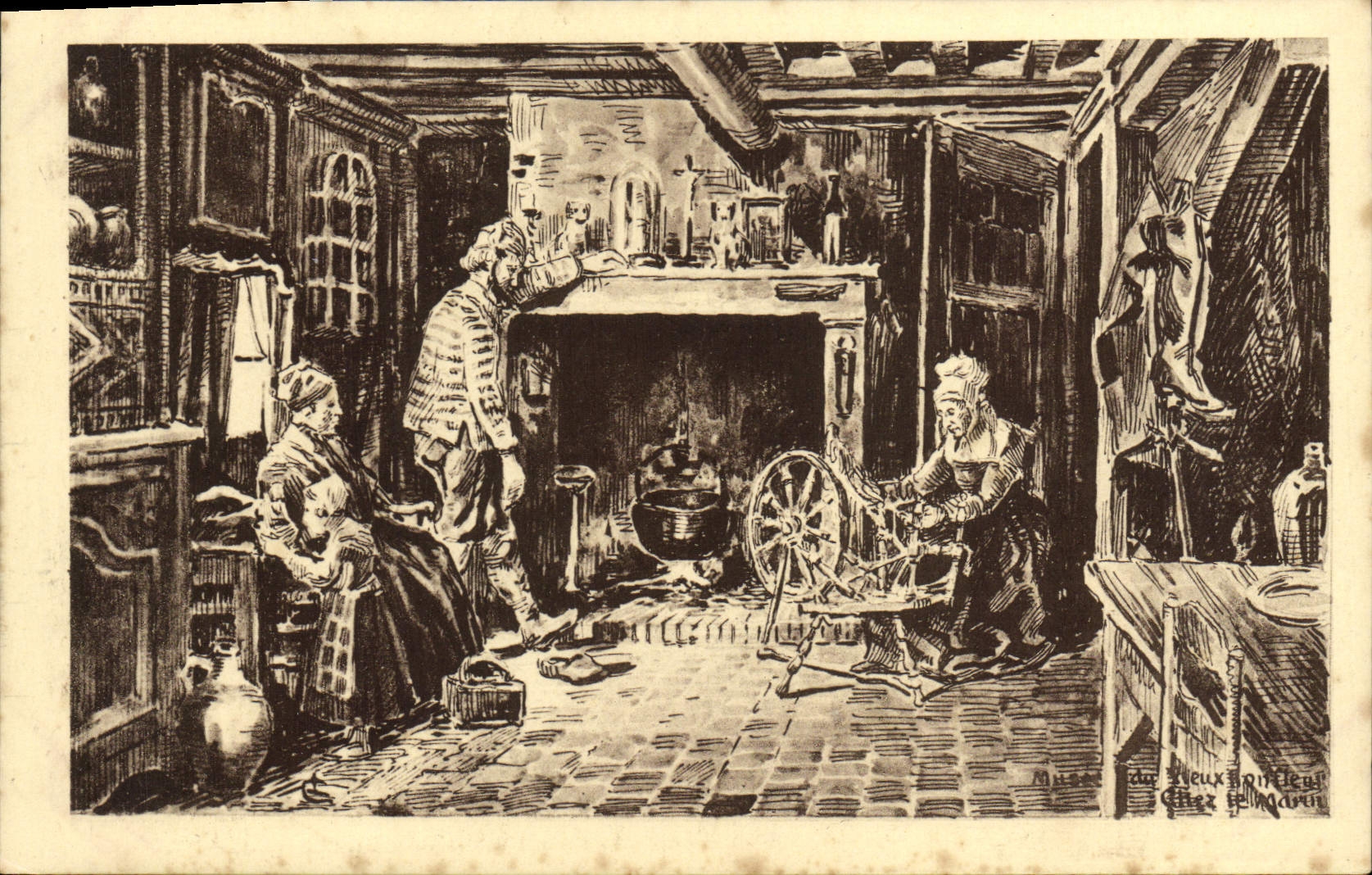 CPA Honfleur Chez le Marin