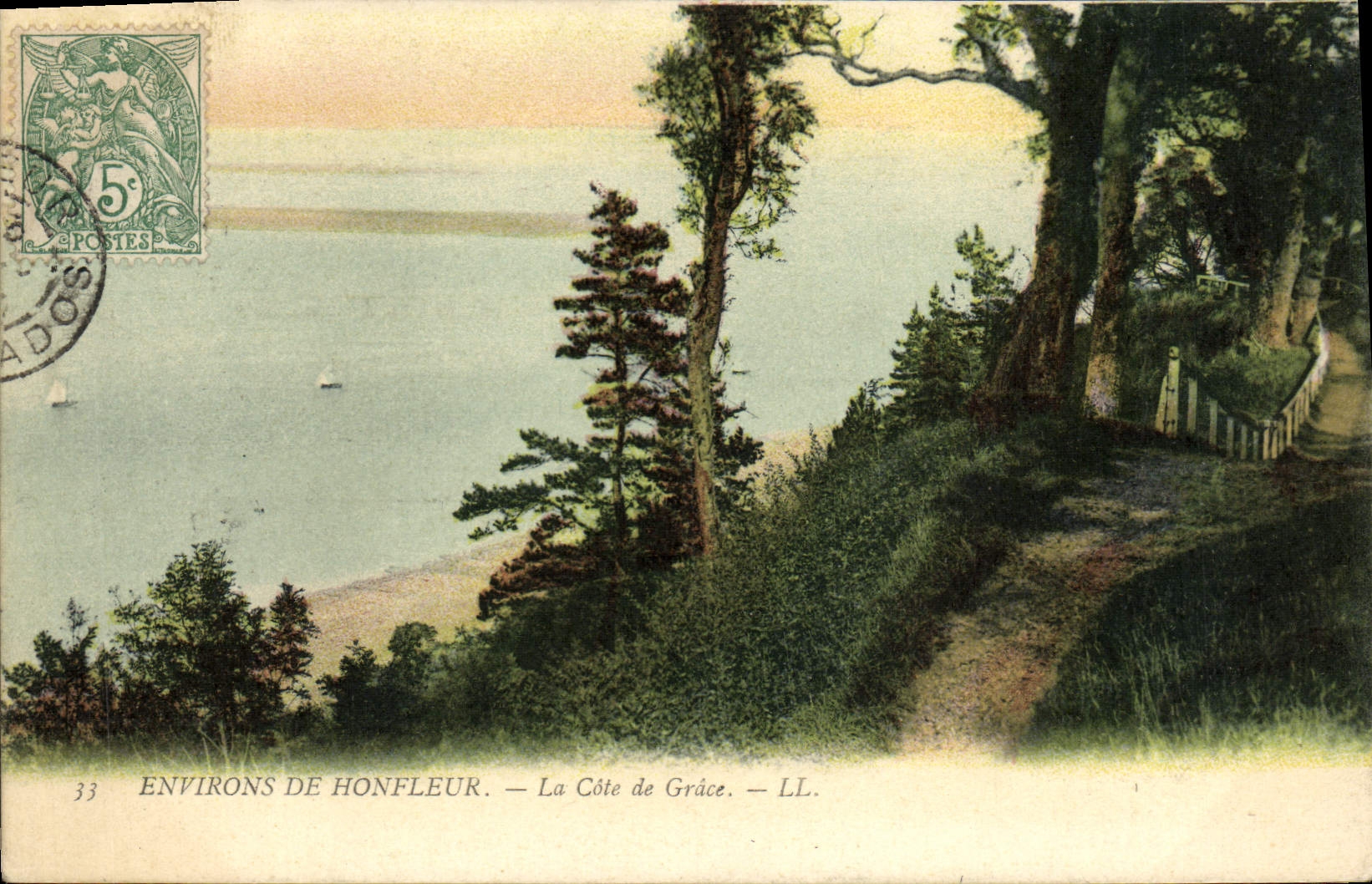 CPA Environs de Honfleur La Cote de Grace