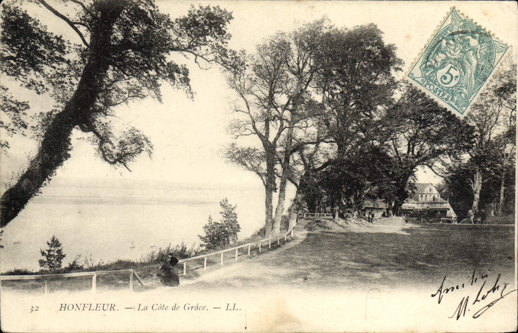 CPA Honfleur La Cote De Grace