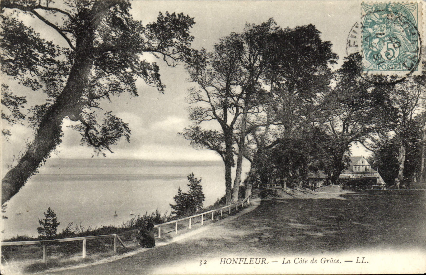 CPA Honfleur La Cote De Grace