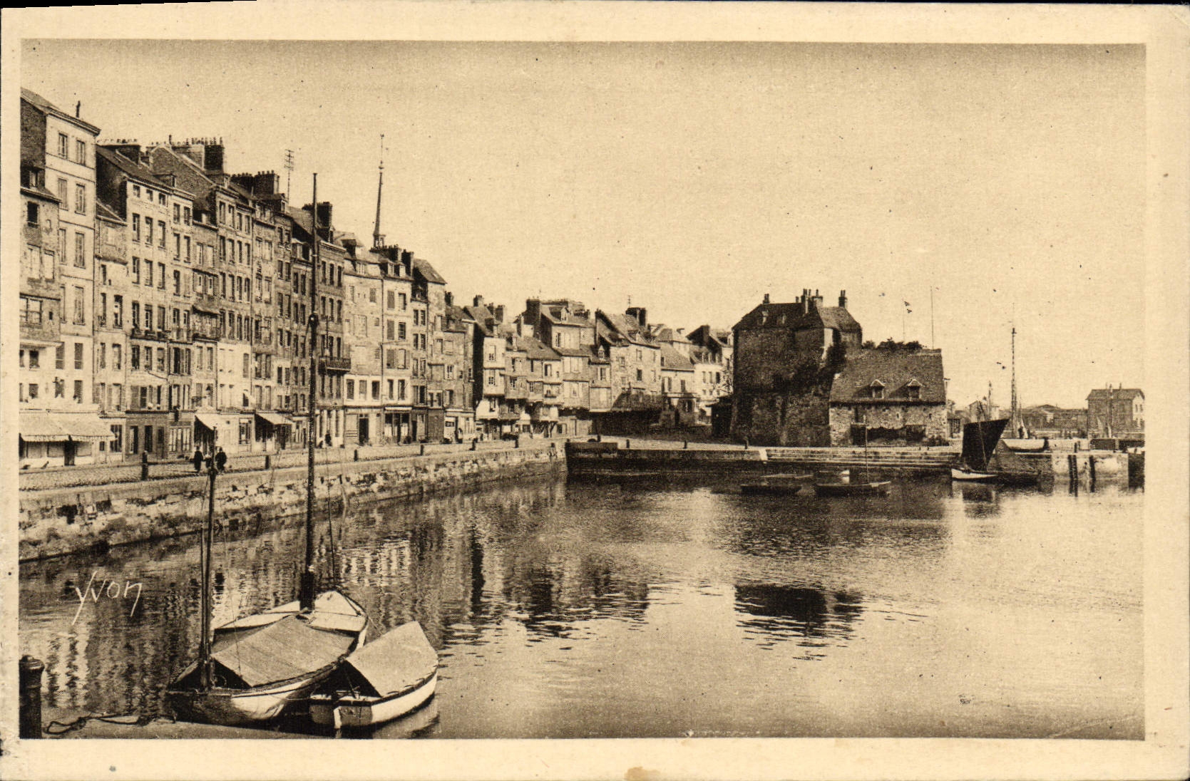 CPA Honfleur Bassin de L'Ouest