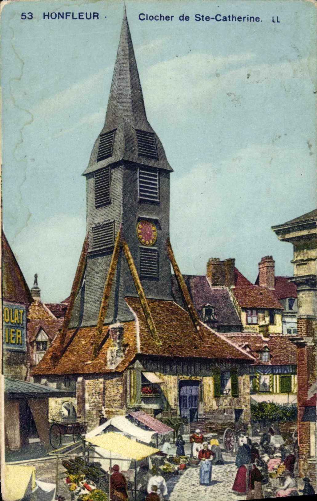 CPA Honfleur Clocher de Ste Catherine