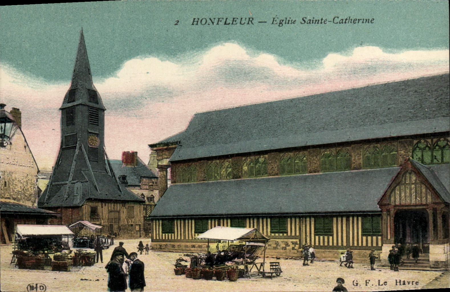CPA Honfleur Eglise Ste Catherine