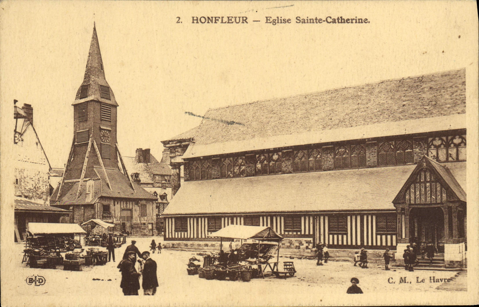 CPA Honfleur Eglise Sainte Catherine