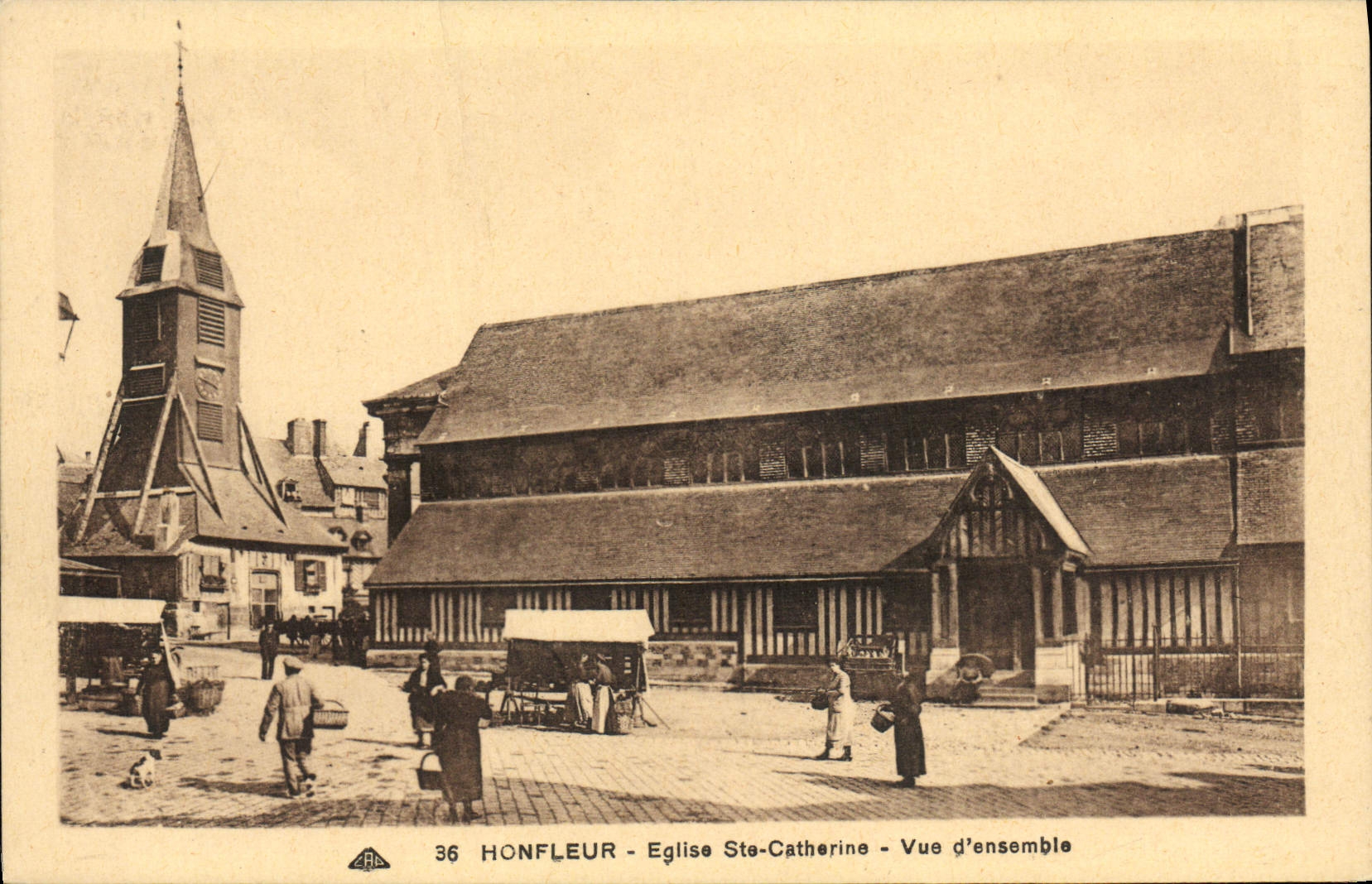 CPA Honfleur Eglise Sainte Catherine