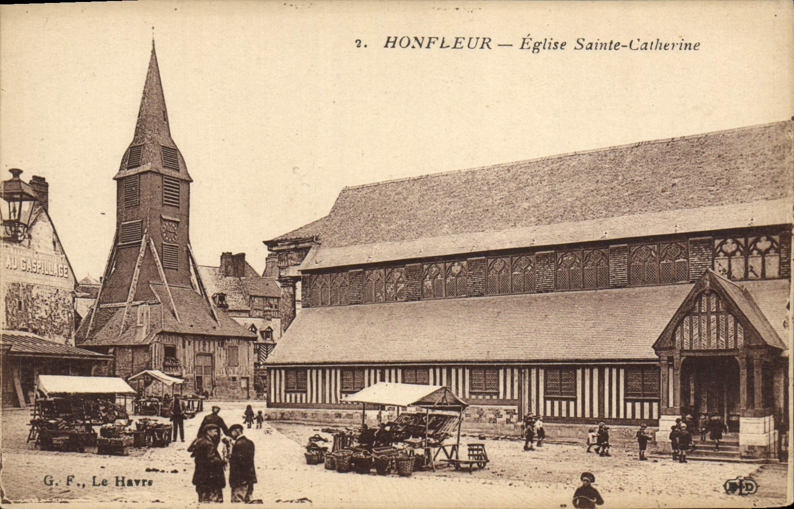 CPA Honfleur L'Eglise Ste Catherine