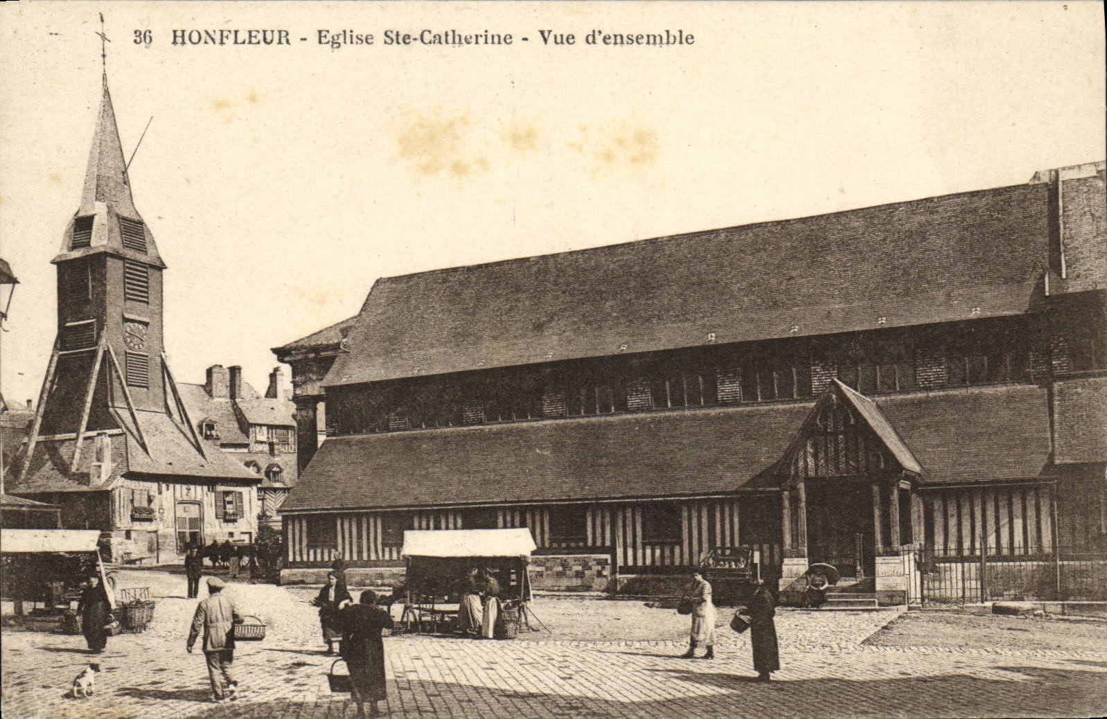 CPA Honfleur L'Eglise Ste Catherine