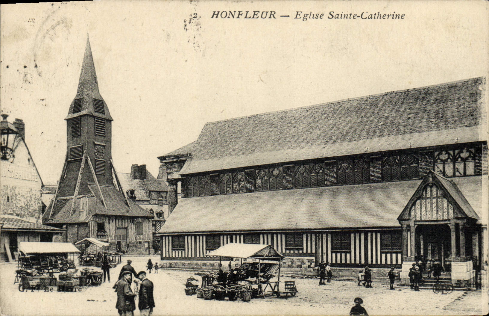CPA Honfleur L'Eglise Ste Catherine
