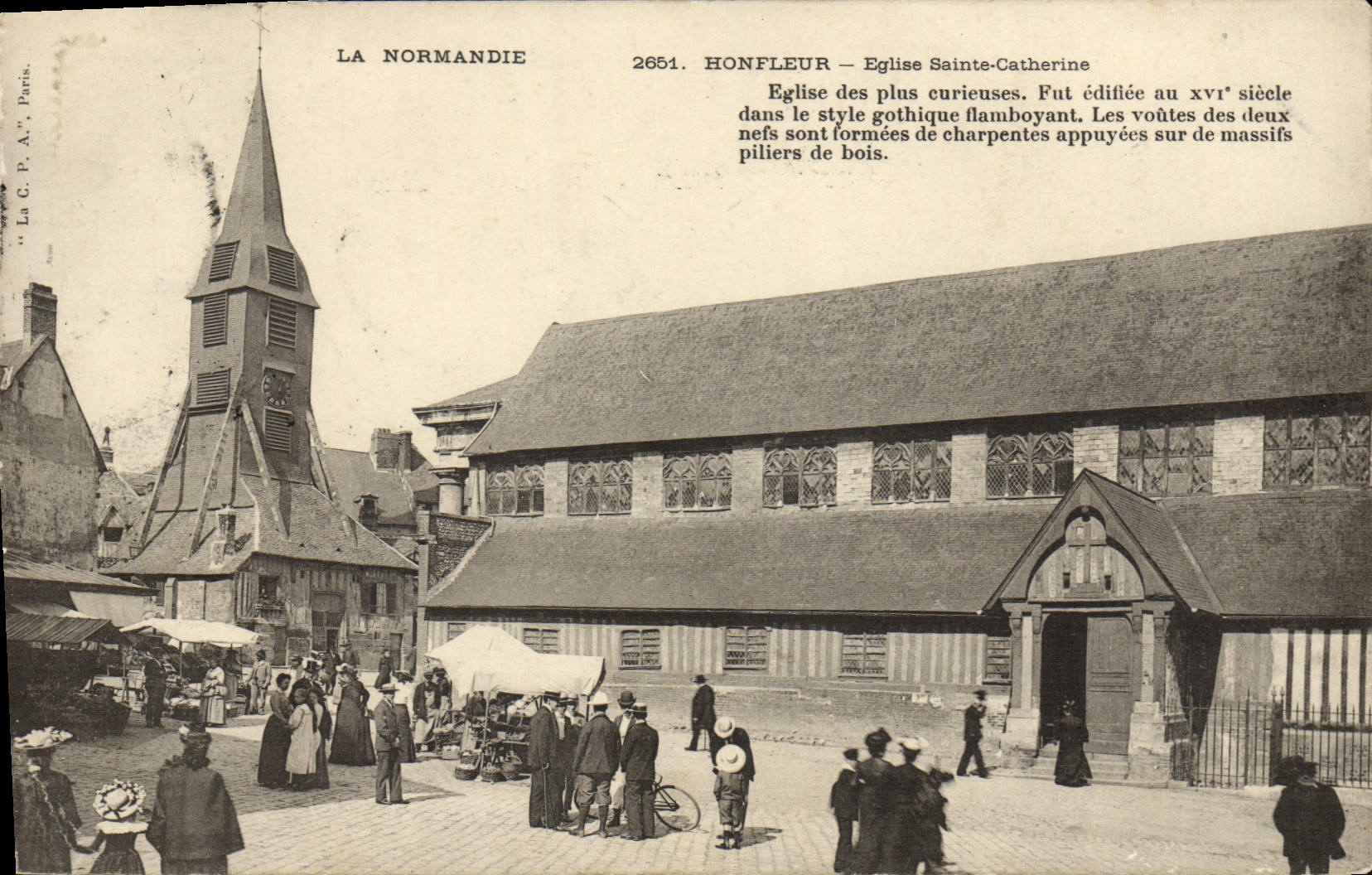 CPA Honfleur L'Eglise Ste Catherine