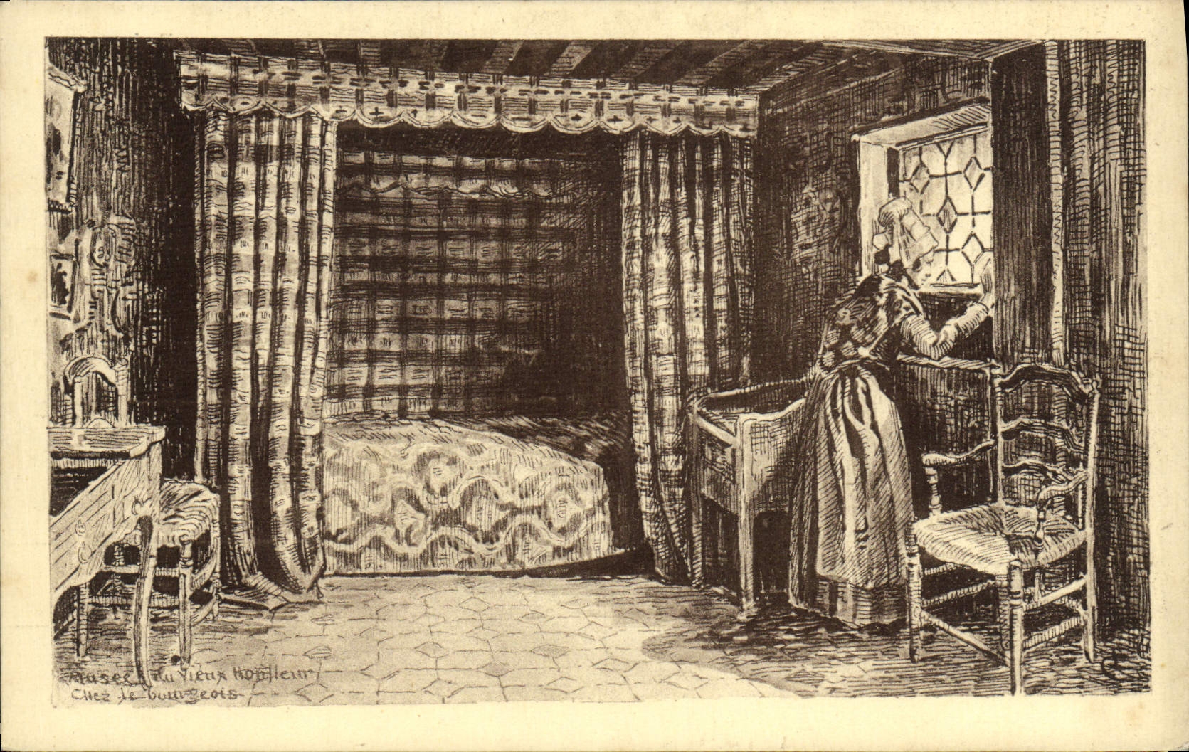 CPA Honfleur Le Musee Chez le bourgeois