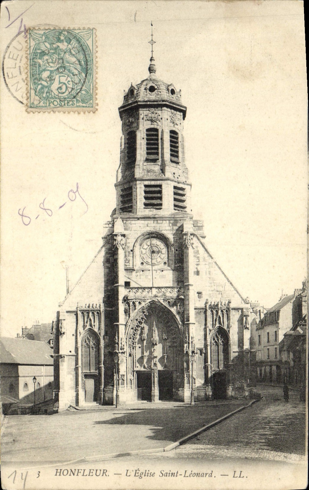 CPA Honfleur L'Eglise Saint Leonard