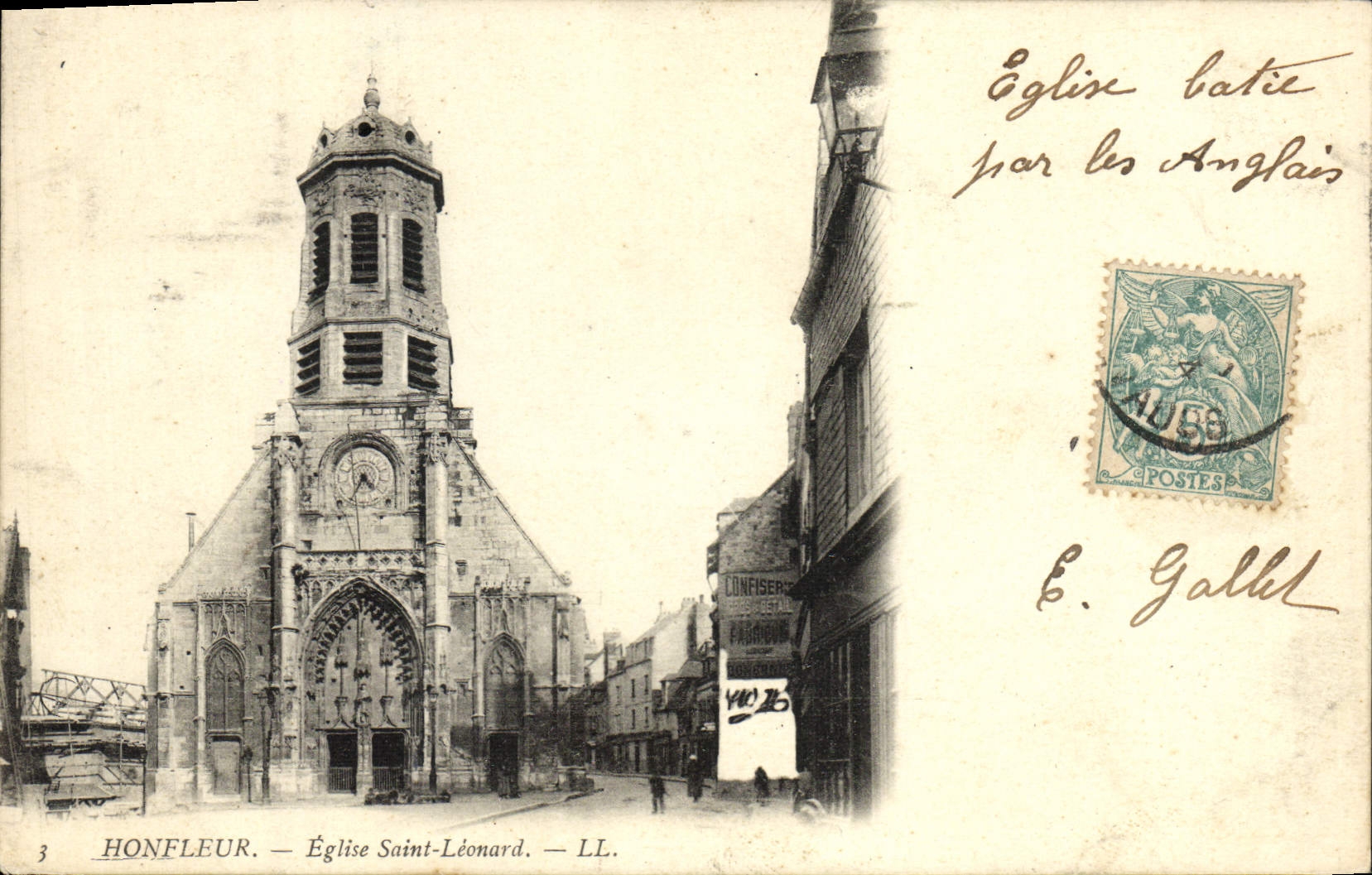 CPA Honfleur L'Eglise Saint Leonard