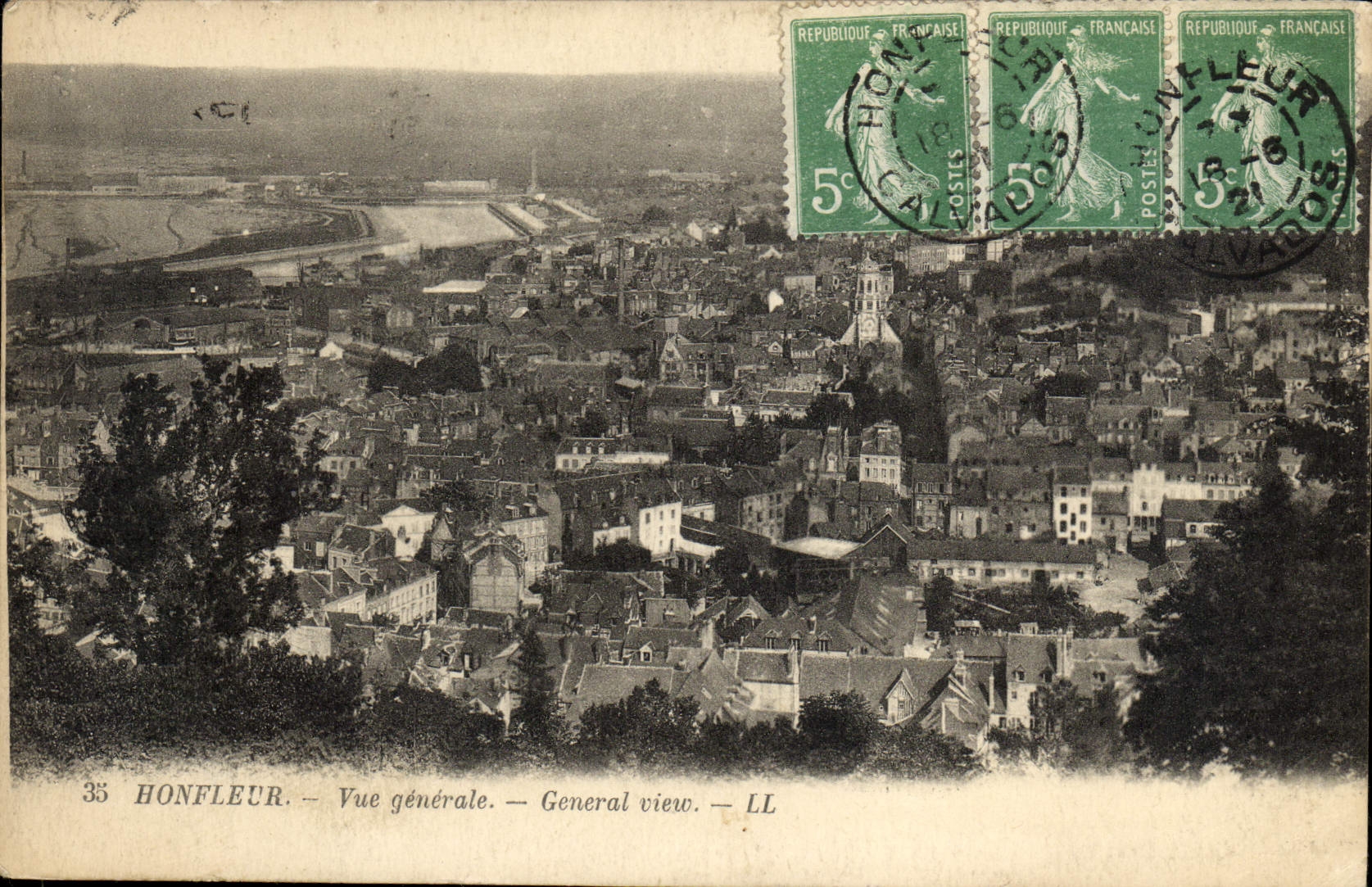 CPA Honfleur Vue generale