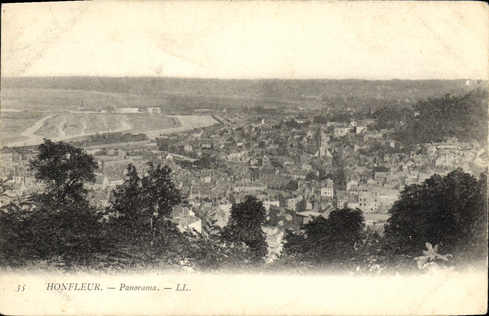 CPA Honfleur Panorama