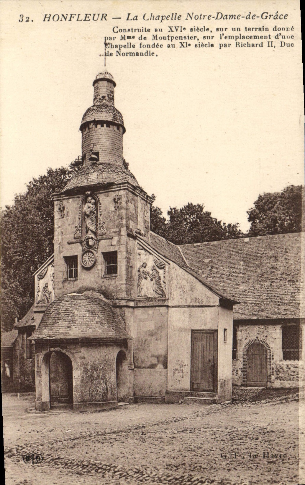 CPA Honfleur La Chapelle Notre Dame de Grace