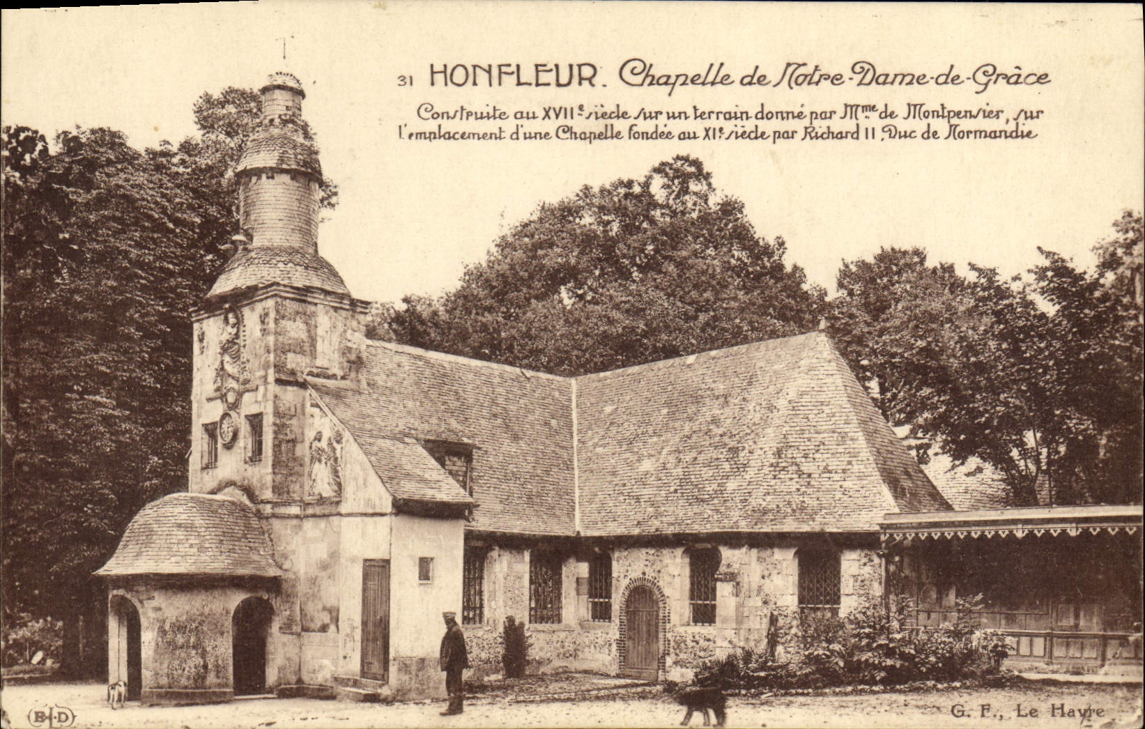 CPA Honfleur Chapelle de Notre Dame de Grace