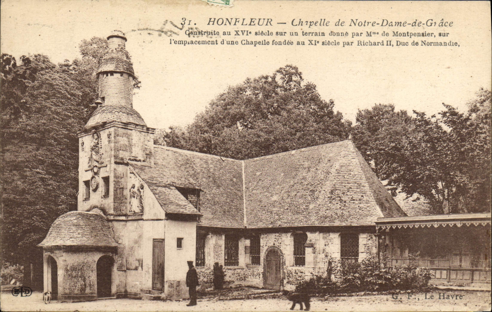 CPA Honfleur Chapelle de Notre Dame de Grace