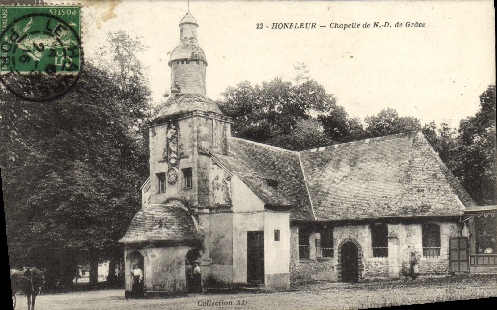 CPA Honfleur Chapelle N D de Grace 