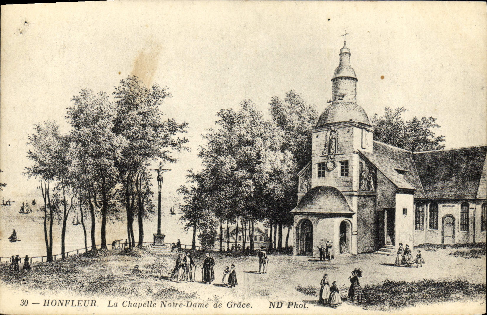 CPA Honfleur La Chapelle de Notre Dame de Grace