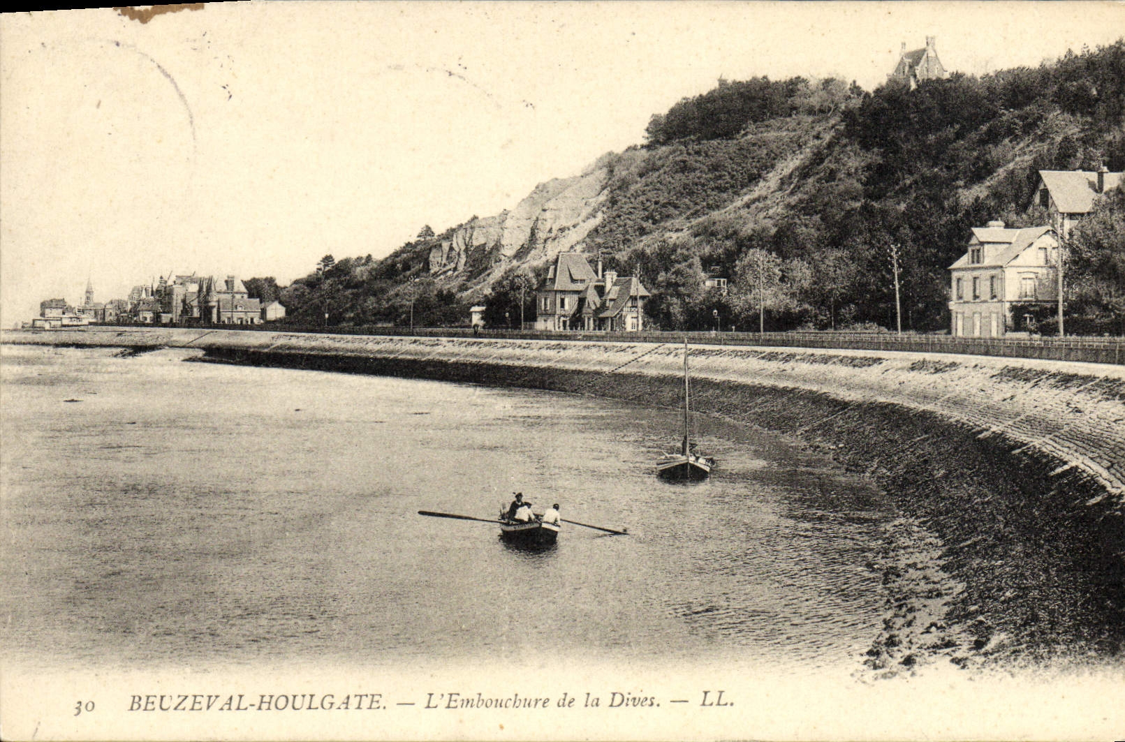 CPA Honfleur L'Embouchure de la Dives 
