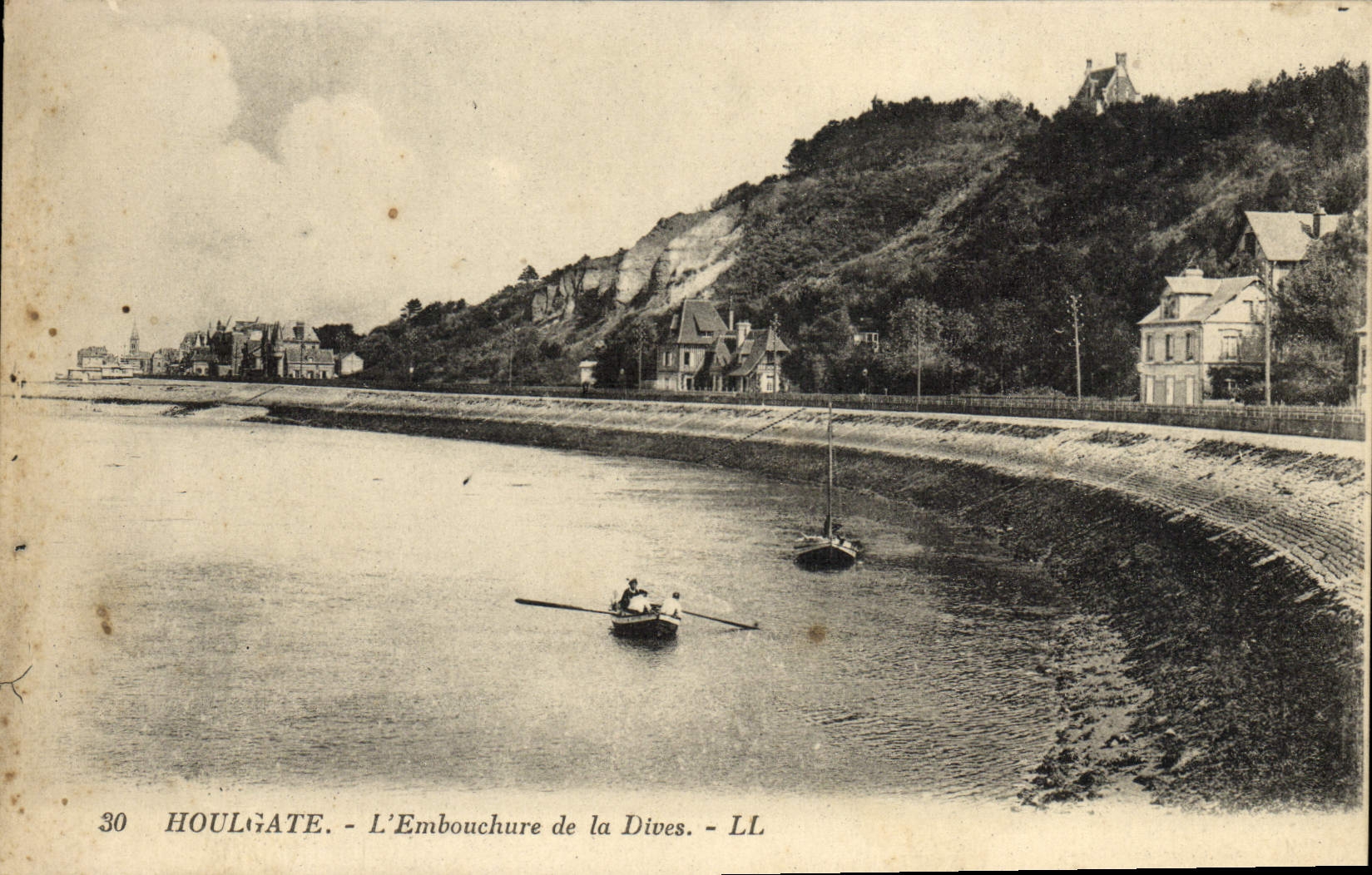 CPA Houlgate L'Embouchure de la Dives 
