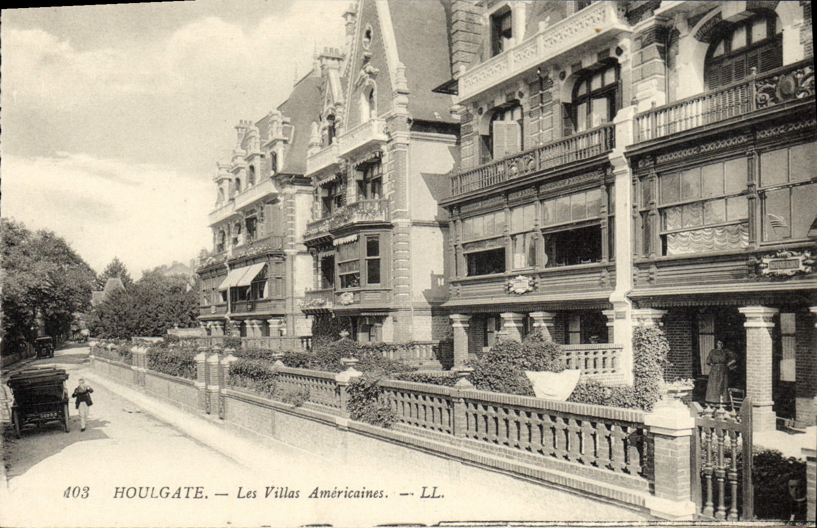 CPA Houlgate Les Villas Americaines 