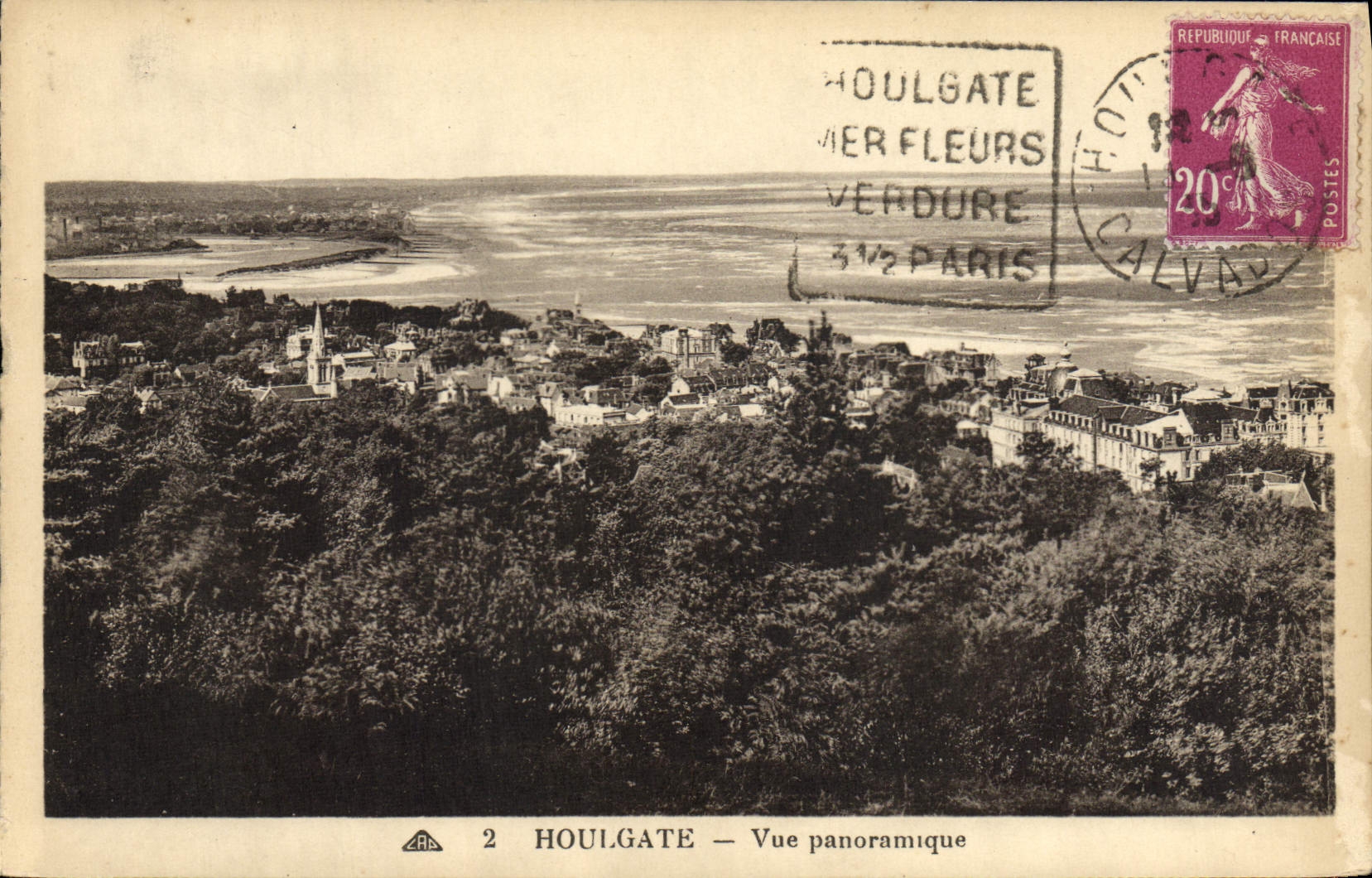CPA Houlgate Vue panoramique 