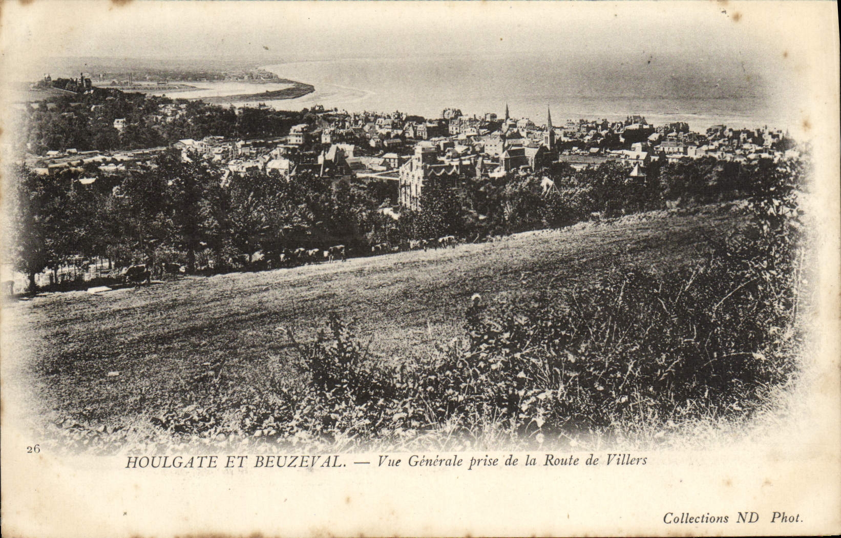 CPA Houlgate Vue Generale prise de la Route de Villers