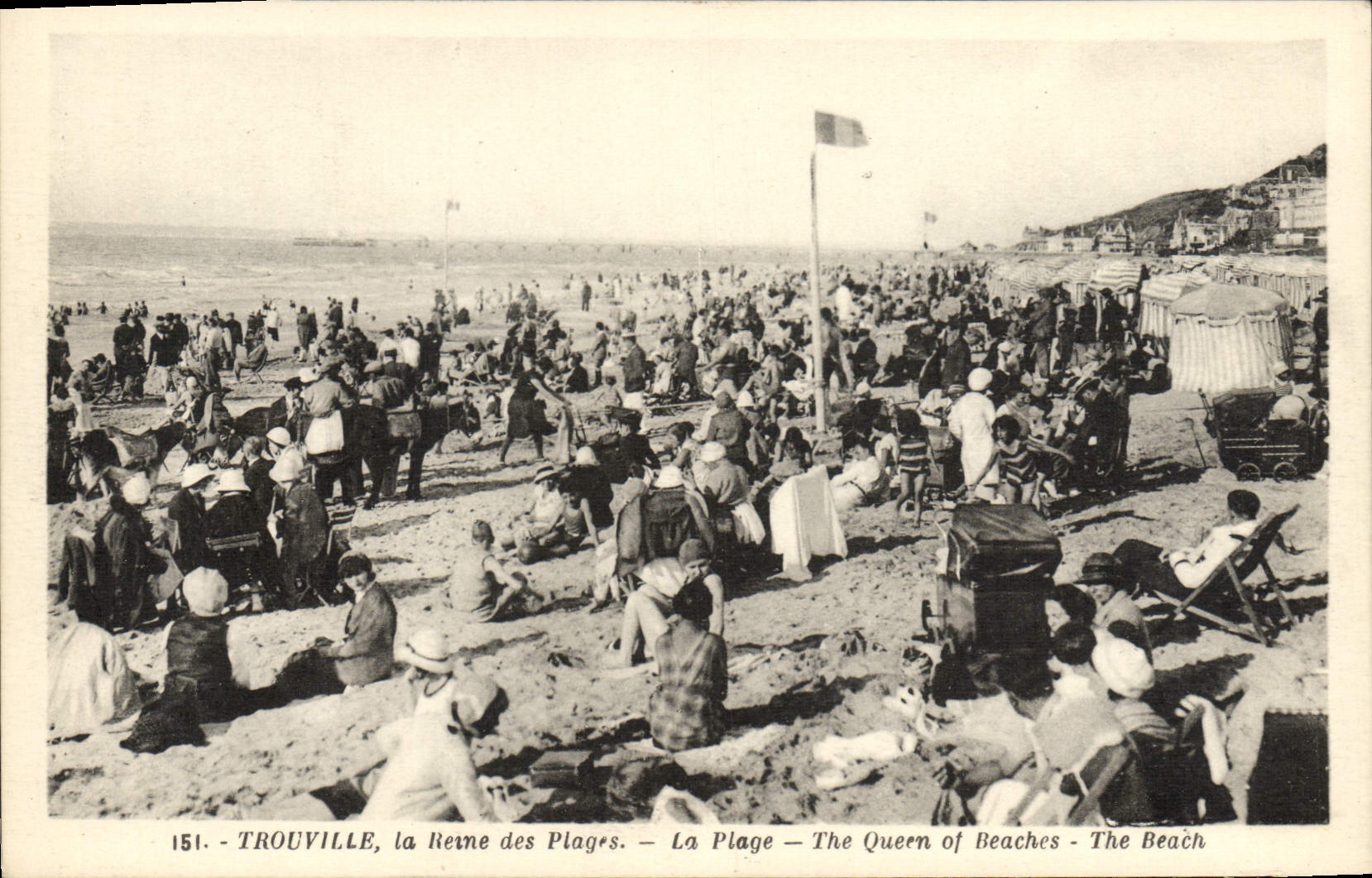 CPA Trouville la Reine des Plages La Plage 