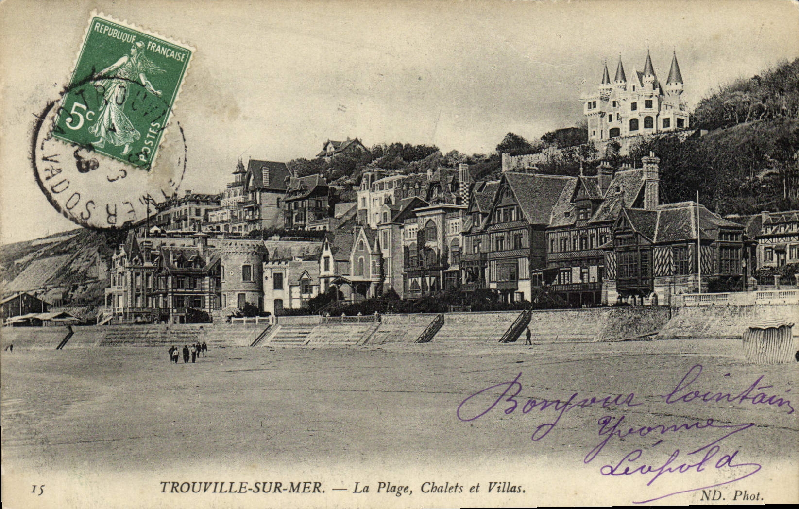 CPA Trouville sur Mer La Plage Chalets et Villas