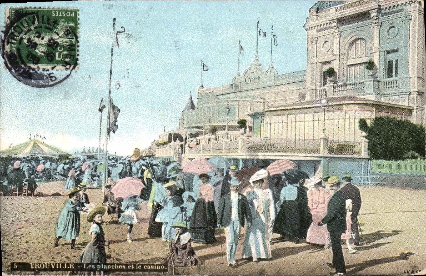 CPA Trouville Les Planches et le Casino