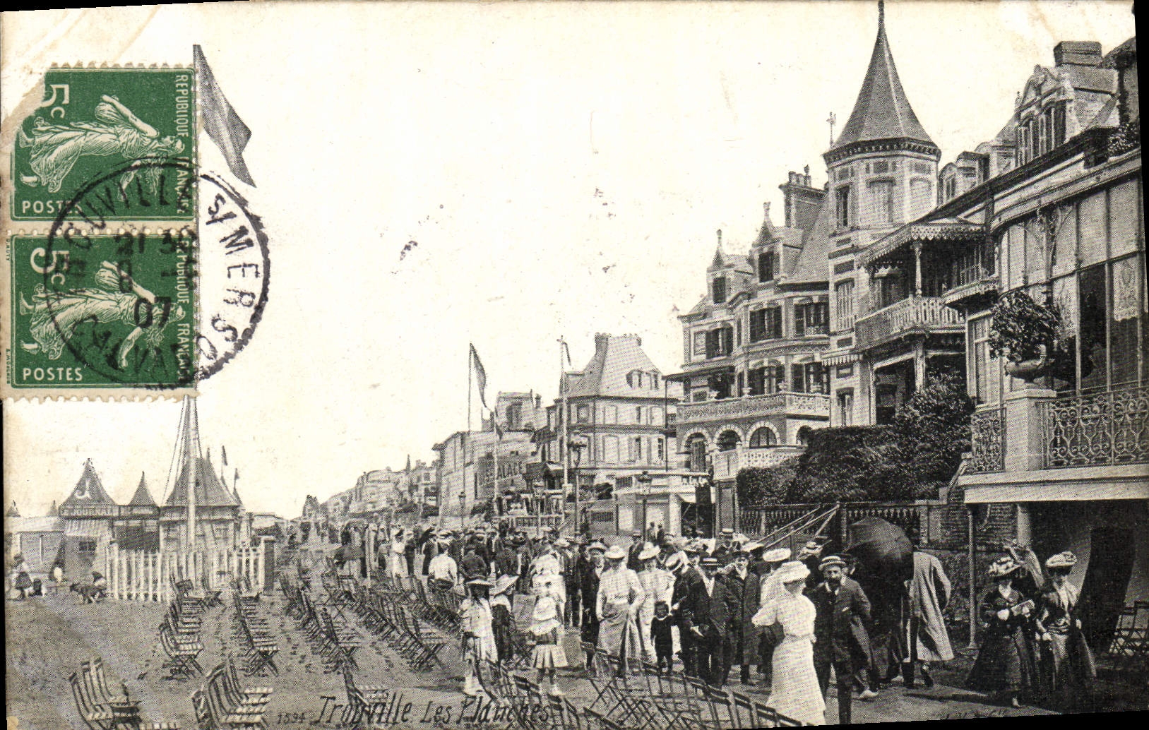CPA Trouville Les Planches 