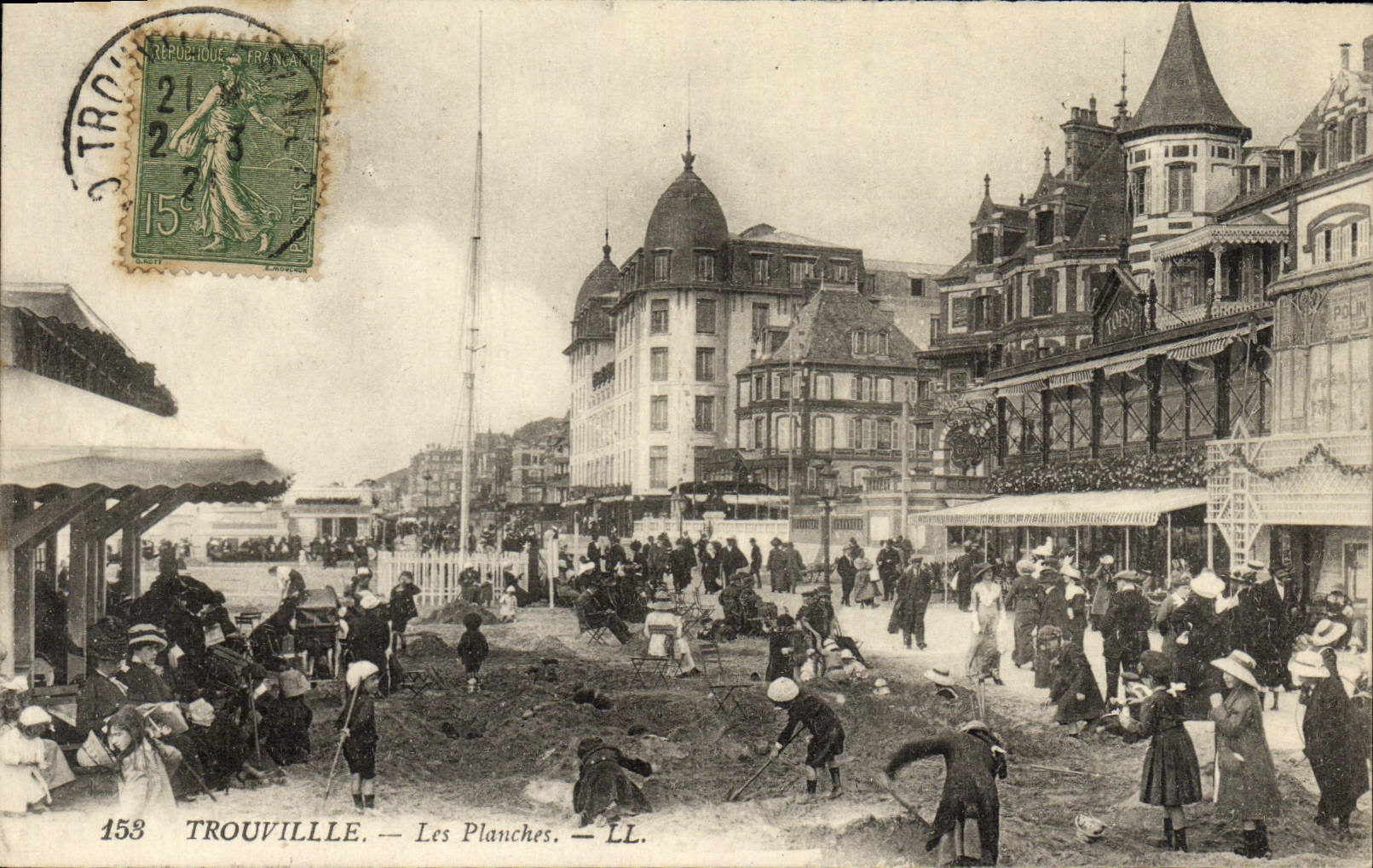 CPA Trouville Les Planches 