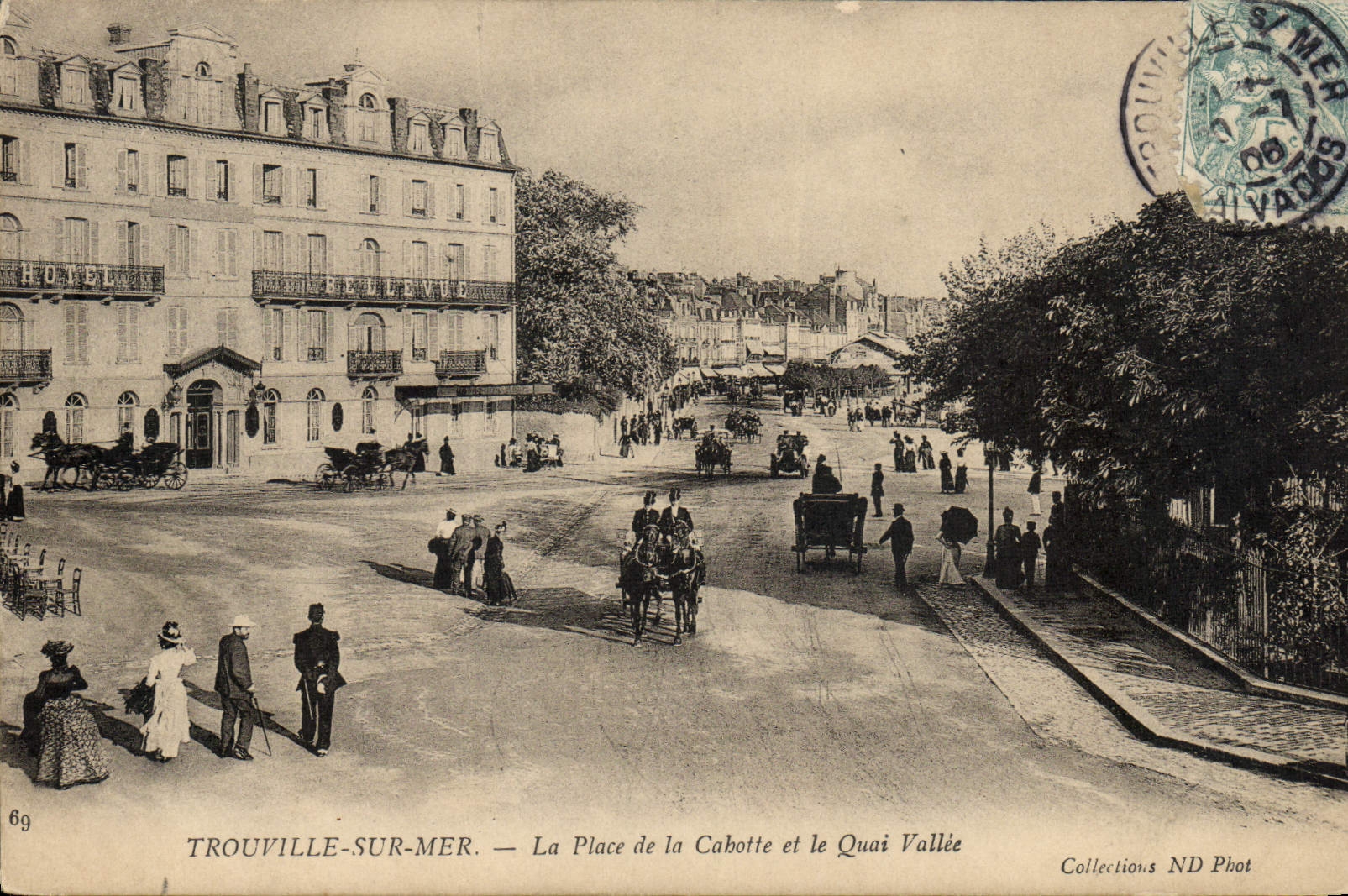 CPA Trouville Sur Mer La Plage de La Cathotte le Quai Vallee
